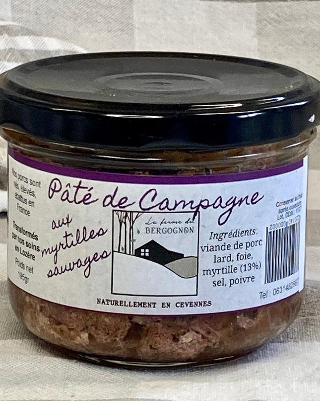 Pâté de campagne aux Myrtilles sauvages