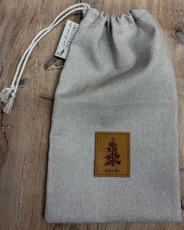 Pochon en tissus festif brillant - Made in Lozère