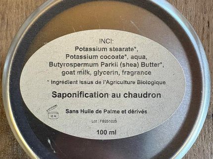 Savon de rasage au karité Bio, Bois de Santal