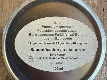 Savon rasage au karité Bio , sans parfum