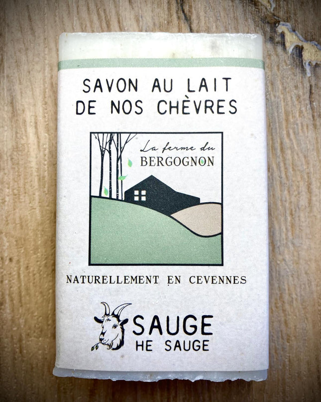 Savon 100G - HE Sauge, incrustation feuilles séchées