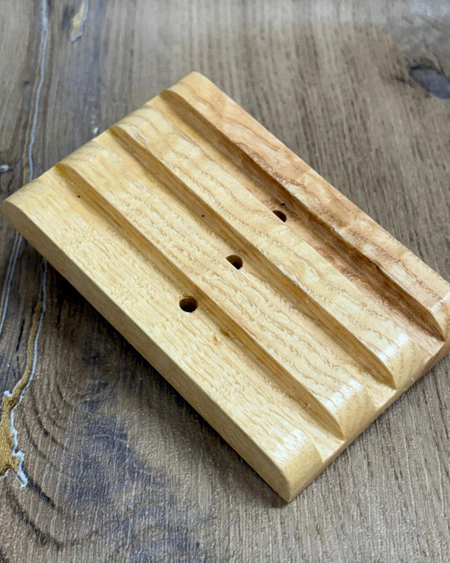 Porte-savon rectangulaire rainuré