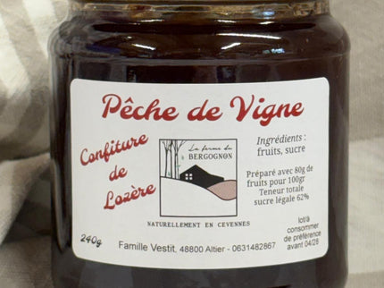 Confiture Pêche de vigne