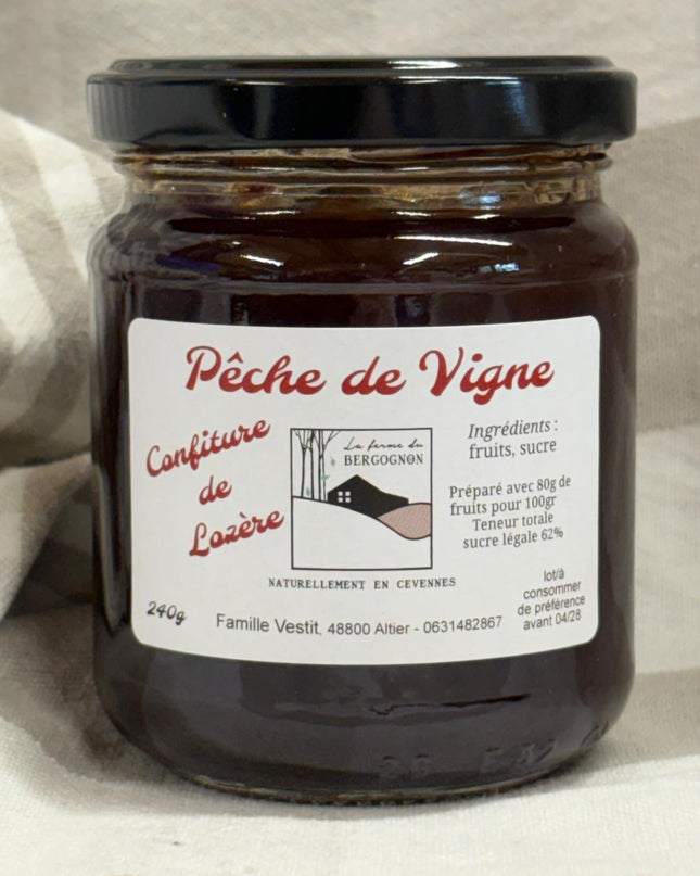 Confiture Pêche de vigne