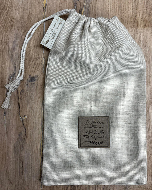 Pochon en tissus lin - Made in Lozère