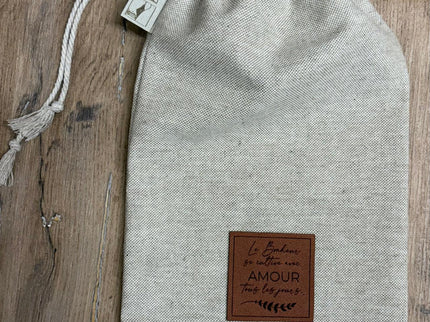 Pochon en tissus lin - Made in Lozère
