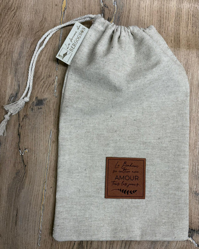 Pochon en tissus lin - Made in Lozère