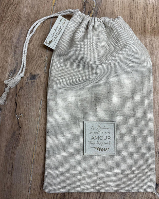 Pochon en tissus lin - Made in Lozère